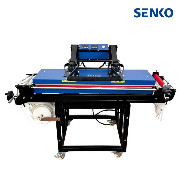 Estampadora para cintas 25×100 cm – CON MESA LINEA BLUE